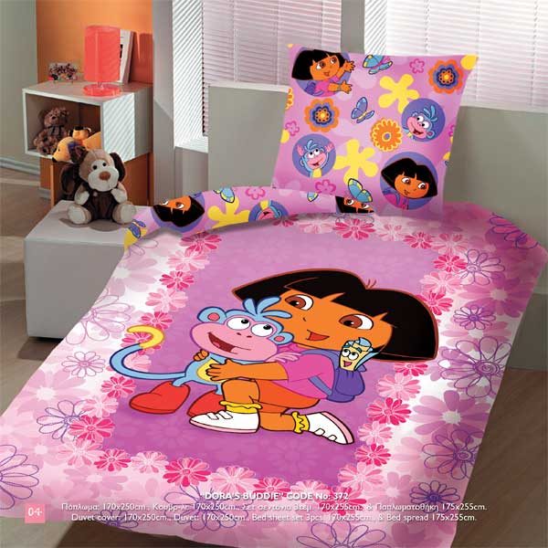 Σετ σεντόνια μονά πανό DORA 1027 Disney