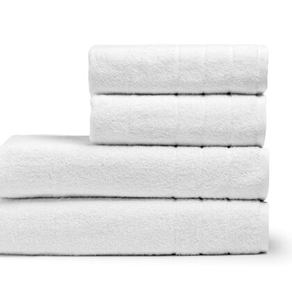 Πετσέτα Μπάνιου Ξενοδοχείου Crystal 3lines 600gsm 100% Cotton 80x150 Λευκό   Beauty Home