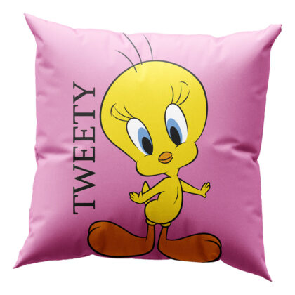 Μαξιλάρι με γέμιση Art 6190 Tweety 40x40 Ροζ   Beauty Home